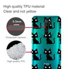 For Xiaomi Redmi 9 Coloured Drawing Pattern Highly Transparent TPU Protective Case(Black Cat) - 3