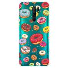 For Xiaomi Redmi 9 Coloured Drawing Pattern Highly Transparent TPU Protective Case(Donuts) - 1