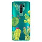 For Xiaomi Redmi 9 Coloured Drawing Pattern Highly Transparent TPU Protective Case(Icactus) - 1