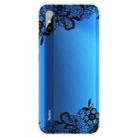 For Xiaomi Redmi 9A Coloured Drawing Pattern Highly Transparent TPU Protective Case(Lace Flower) - 1