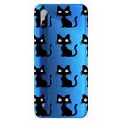 For Xiaomi Redmi 9A Coloured Drawing Pattern Highly Transparent TPU Protective Case(Black Cat) - 1