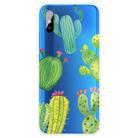 For Xiaomi Redmi 9A Coloured Drawing Pattern Highly Transparent TPU Protective Case(Icactus) - 1