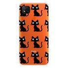 For Xiaomi Redmi 9C Coloured Drawing Pattern Highly Transparent TPU Protective Case(Black Cat) - 1