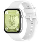 For Huawei Watch Fit3 xDfind Colorful Buckle Silicone Sports Watch Band(White) - 1