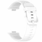 For Huawei Watch Fit3 xDfind Colorful Buckle Silicone Sports Watch Band(White) - 3