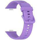 For Huawei Watch Fit3 xDfind Colorful Buckle Silicone Sports Watch Band(Purple) - 3