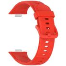 For Huawei Watch Fit3 xDfind Colorful Buckle Silicone Sports Watch Band(Red) - 3