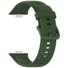 For Huawei Watch Fit3 xDfind Colorful Buckle Silicone Sports Watch Band(Army Green) - 3