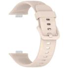 For Huawei Watch Fit3 xDfind Colorful Buckle Silicone Sports Watch Band(Ivory White) - 3