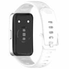 For Huawei Band 10 / 9 / 8 xDfind Nail Button Glossy Silicone Watch Band(White) - 2