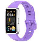 For Huawei Band 10 / 9 / 8 xDfind Nail Button Glossy Silicone Watch Band(Purple) - 1