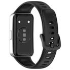 For Huawei Band 10 / 9 / 8 xDfind Nail Button Glossy Silicone Watch Band(Black) - 2