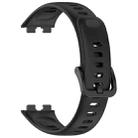 For Huawei Band 10 / 9 / 8 xDfind Nail Button Glossy Silicone Watch Band(Black) - 3