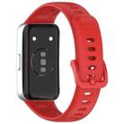For Huawei Band 10 / 9 / 8 xDfind Nail Button Glossy Silicone Watch Band(Red) - 2