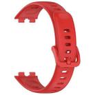 For Huawei Band 10 / 9 / 8 xDfind Nail Button Glossy Silicone Watch Band(Red) - 3