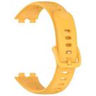 For Huawei Band 10 / 9 / 8 xDfind Nail Button Glossy Silicone Watch Band(Yellow) - 3