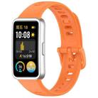 For Huawei Band 10 / 9 / 8 xDfind Nail Button Glossy Silicone Watch Band(Orange) - 1