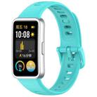 For Huawei Band 10 / 9 / 8 xDfind Nail Button Glossy Silicone Watch Band(Teal) - 1