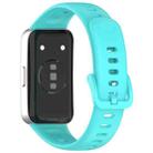For Huawei Band 10 / 9 / 8 xDfind Nail Button Glossy Silicone Watch Band(Teal) - 2