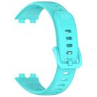 For Huawei Band 10 / 9 / 8 xDfind Nail Button Glossy Silicone Watch Band(Teal) - 3