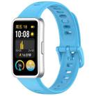 For Huawei Band 10 / 9 / 8 xDfind Nail Button Glossy Silicone Watch Band(Sky Blue) - 1