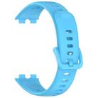 For Huawei Band 10 / 9 / 8 xDfind Nail Button Glossy Silicone Watch Band(Sky Blue) - 3