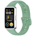 For Huawei Band 10 / 9 / 8 xDfind Nail Button Glossy Silicone Watch Band(Dark Green) - 1