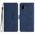 For Samsung Galaxy XCover7 Pro Heart Pattern Skin Feel Leather Phone Case(Royal Blue) - 1