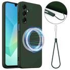 For Samsung Galaxy A15 4G / 5G Shockproof Silicone Magsafe Phone Case(Dark Green) - 1