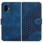 For Samsung Galaxy XCover7 Pro Elephant Head Embossed Phone Leather Case with Lanyard(Royal Blue) - 1