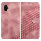 For Samsung Galaxy XCover7 Pro Elephant Head Embossed Phone Leather Case with Lanyard(Pink) - 1