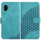 For Samsung Galaxy XCover7 Pro Elephant Head Embossed Phone Leather Case with Lanyard(Light Blue) - 1