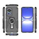For Huawei nova 12 Metal Kickstand TPU Hybrid PC Phone Case(Black) - 3