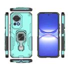 For Huawei nova 12 Metal Kickstand TPU Hybrid PC Phone Case(Green) - 3