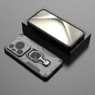 For Huawei Pura 70 Pro Metal Kickstand TPU Hybrid PC Phone Case(Black) - 2