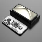 For Huawei Pura 70 Pro Metal Kickstand TPU Hybrid PC Phone Case(Grey) - 2