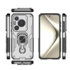 For Huawei Pura 70 Pro Metal Kickstand TPU Hybrid PC Phone Case(Grey) - 3