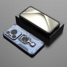 For Huawei Pura 70 Pro Metal Kickstand TPU Hybrid PC Phone Case(Blue) - 2