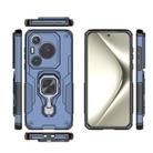 For Huawei Pura 70 Pro Metal Kickstand TPU Hybrid PC Phone Case(Blue) - 3