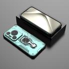 For Huawei Pura 70 Pro Metal Kickstand TPU Hybrid PC Phone Case(Green) - 2