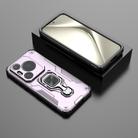 For Huawei Pura 70 Pro Metal Kickstand TPU Hybrid PC Phone Case(Purple) - 2