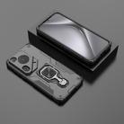 For Huawei Pura 70 Ultra Metal Kickstand TPU Hybrid PC Phone Case(Black) - 2