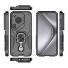 For Huawei Pura 70 Ultra Metal Kickstand TPU Hybrid PC Phone Case(Black) - 3