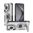 For Huawei Pura 70 Ultra Metal Kickstand TPU Hybrid PC Phone Case(Grey) - 1