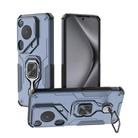 For Huawei Pura 70 Ultra Metal Kickstand TPU Hybrid PC Phone Case(Blue) - 1