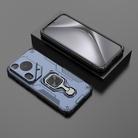 For Huawei Pura 70 Ultra Metal Kickstand TPU Hybrid PC Phone Case(Blue) - 2