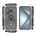 For Huawei Pura 70 Metal Kickstand TPU Hybrid PC Phone Case(Black) - 3