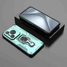 For Huawei Pura 70 Metal Kickstand TPU Hybrid PC Phone Case(Green) - 2