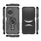 For Huawei nova 14 Metal Kickstand TPU Hybrid PC Phone Case(Black) - 3