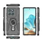 For Motorola Edge 60 Fusion Metal Kickstand TPU Hybrid PC Phone Case(Black) - 3